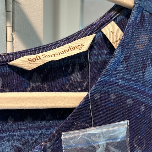 Soft Surroundings blue bohemian dress - Picture 4 of 9